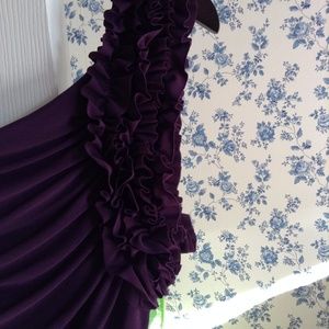 Aqua Cocktail Dress - Rich Plum